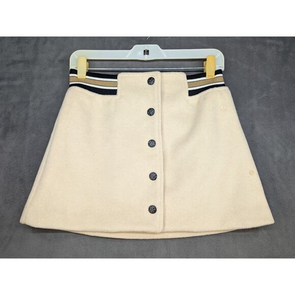 13DE MARZO Vintage Baseball Dress Lamb's Wool Skirt Mini Small - Picture 1 of 12